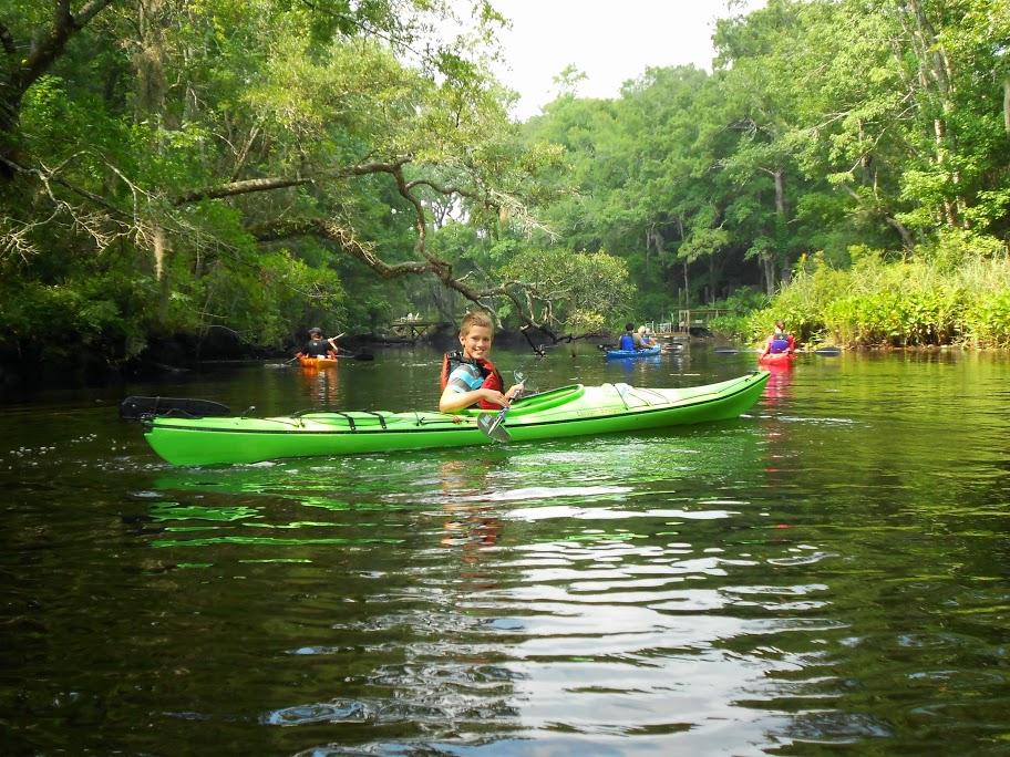 Kids Can Kayak on Lofton Creek